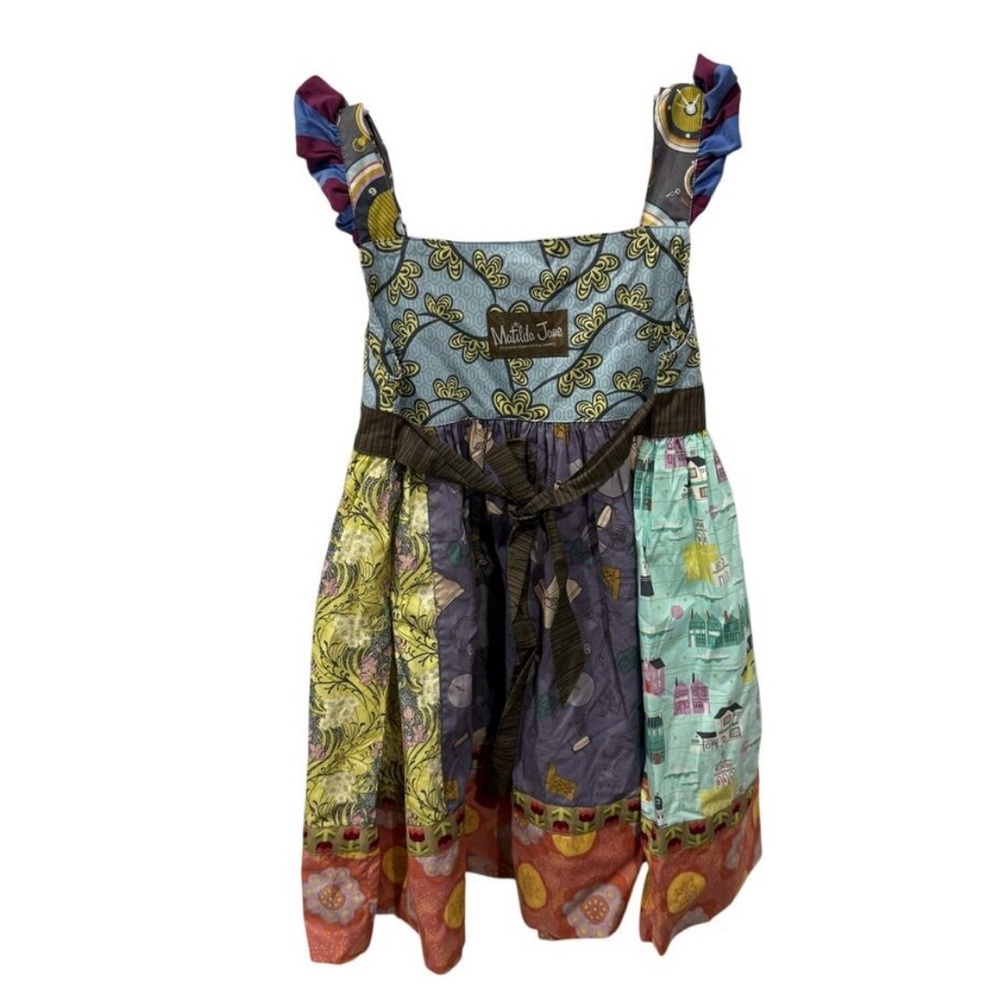 Matilda Jane Size 6 “Character Counts”Dress with Broadway Knots - Picture 4 of 7